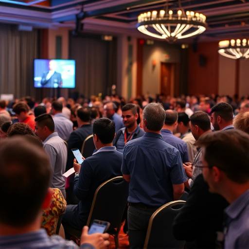 Highlight reel showcasing key moments from a tech conference, featuring speakers, workshops, and networking opportunities